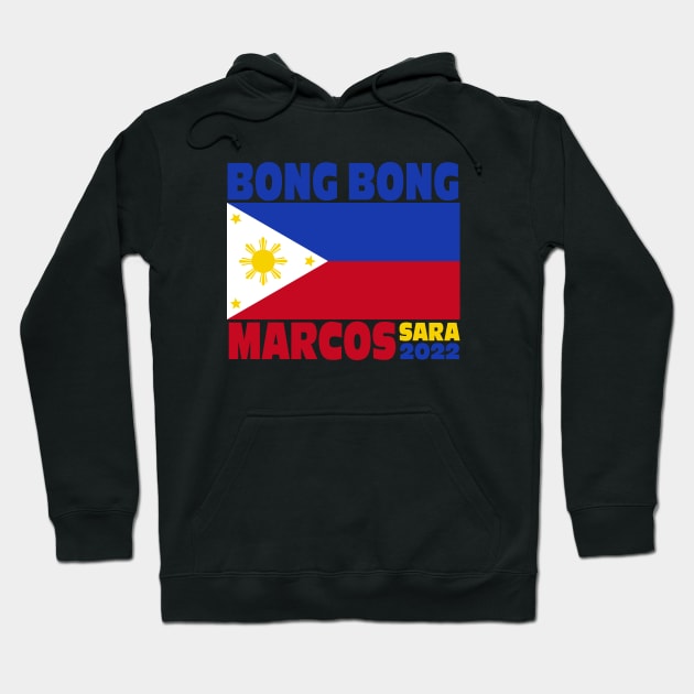 BBM 2022 Bongbong Marcos Sara Philippines Flag Hoodie by Jas-Kei Designs